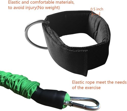 Ankle Resistance Training Speed and Agility Training Tool Ankle Resistance Bands for Football Basketball Taekwondo Yoga Boxing Soccer Kick Boxing Thai Punch Karate Running