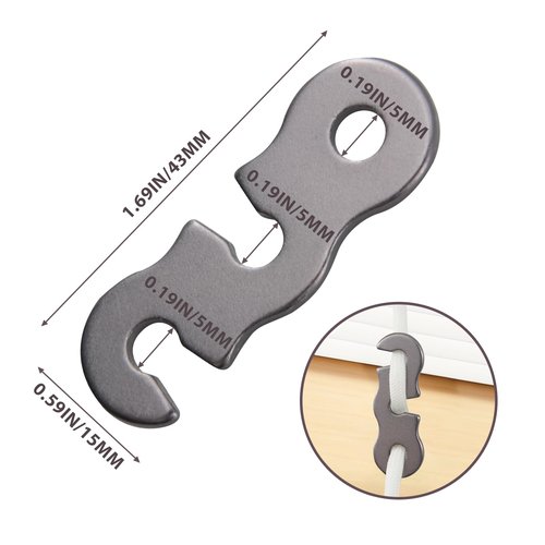 Paracordland-10pcs Aluminum Alloy Camping Tent Guyline Cord Adjuster Tent Wind Buckles Tent Rope Tensioners Paracord Tensioner for Camping Hiking Backpacking Outdoor Activity