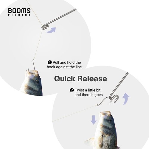 Booms Fishing R08 Green Fishing Hook Remover Tools Saltwater Dehooker Shark Hook Remover 10 inches