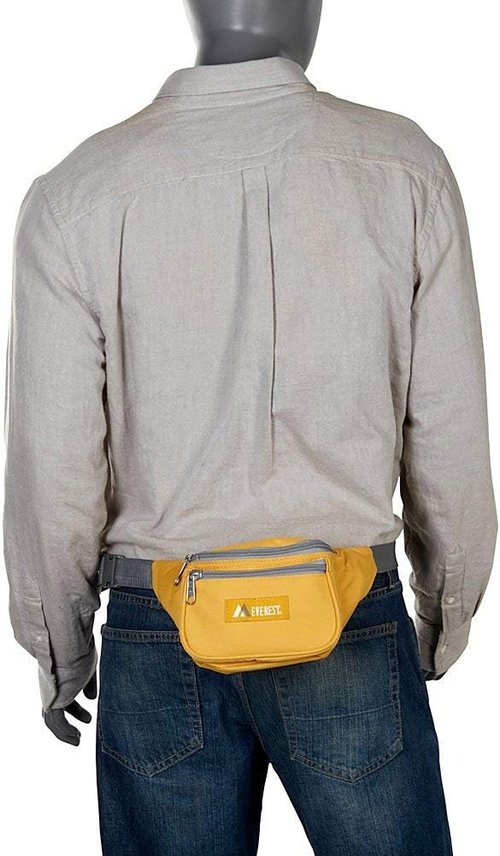 Everest Signature Black Waist Pack - Versatile One Size Travel Bag