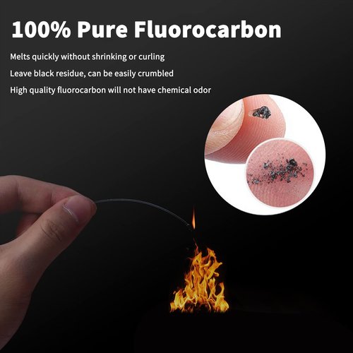 Eupheng Fluorocarbon Leaders - 6/12PCS Invisible Fluorocarbon Leaders for Saltwater and Freshwater, 20LB-80LB with Swivel and Snap