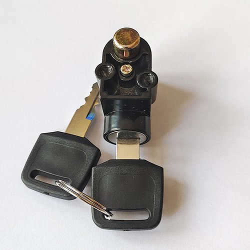 Universal Battery Box Lock for Electric Vehicles - Anti-Theft Metal Replacement Lock with 2 Keys, Fits E-Bike, Electrombile & Motorcycle