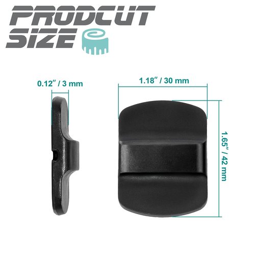 Waziaqoc 6 Pcs Magnetic Slider Replacement, Lid Slider Push Block Replacement Parts for Yeti 10 oz, 14 oz, 16 oz, 20 oz, 26 oz, 30 oz Magnetic Lids (Black)