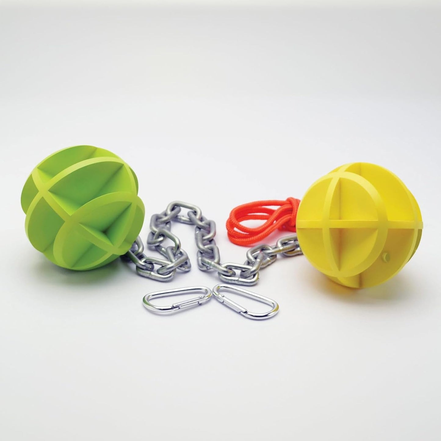 SME Self-Healing Dueling Balls and Chain | Versatile Durable Hunting Sports Shooting Competition Highly Visible Colored Connected 4" Ball Targets
