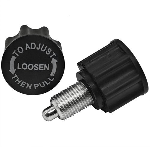 BOKWORE 2 PCS M16 Pop Pull Pin Knob Pull Pin Spring Knob for Fitness Equipment, Bicycle Equipment Exercise Bike Replacement Parts, Black