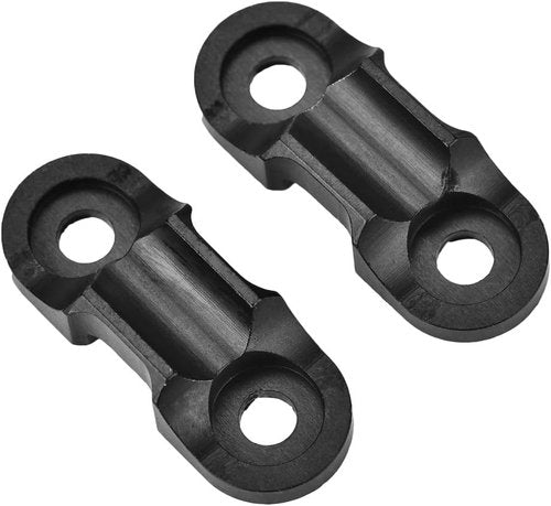 Aluminum Alloy Bike Cable Clip, Durable Design, Black, Motorcycle Cable Clips, Lightweight, 2.5 x 0.98 inches, for Bikes, Motorcycles, and Outdoor Adventures