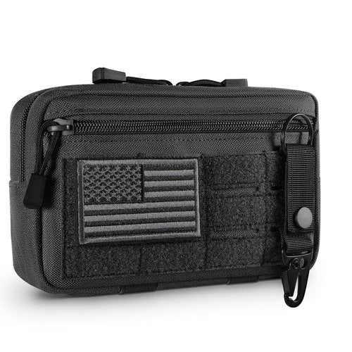 HOUSON Molle Tactical Bag, Belt Bag Pouch Utility Tactical Cell Phone Bag EDC Pouch for Running, Cycling