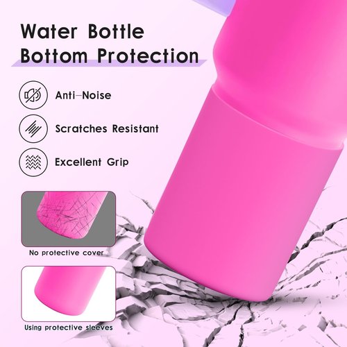 BKBY Silicone Boot Compatible with Sinple Midern 24/30/40 oz Tumbler with Handle/Trek Pivott, Protective Anti-Scratch Bottle Bottom Sleeve Cover Compatible with Sinple Midern Tumbler