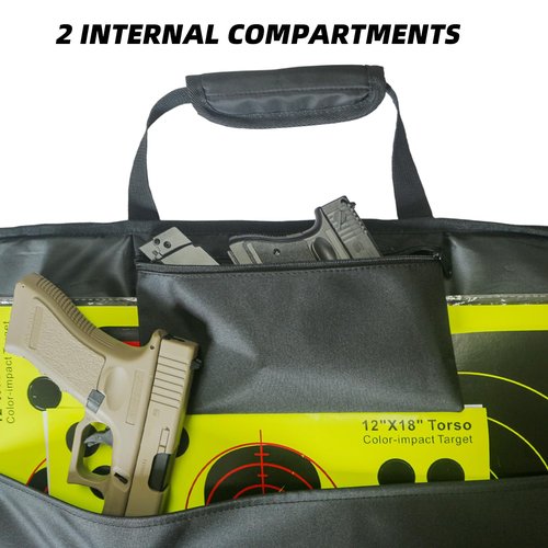 Tacdefnex Target Carry Case, Target Bags for 12 * 18'' Targets and Accessory Pouch for Shooting Range Convenient Carrying