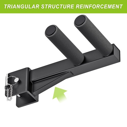 Lifeswell Dip Bar Attachment for 2" x 2" Power Rack, Non-Slip Wide & Narrow Grip Handles, 500 lbs Capacity, Squat Rack Attachment for Dips, Inverted Rows, Push-Ups