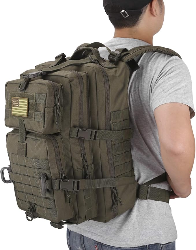 MOLLE Assault Pack, Tactical Backpack Military Army Camping Rucksack, 3-Day Pack