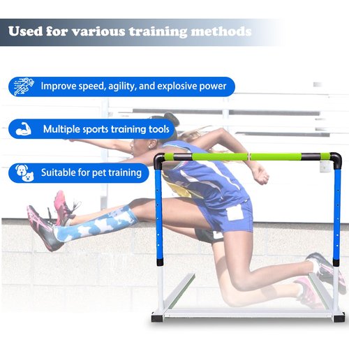 Voodans Adjustable Height Agility Hurdles Detachable Speed Training Hurdles Practice Hurdles for Football and Jumping Training (Pack of 1)