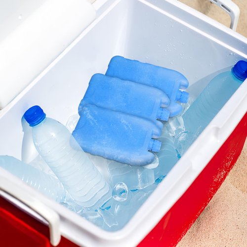 LIOOBO 4 Pcs Packs Air Conditioning Fan Ice Crystal Box Ice Package for Cooler Ice Block