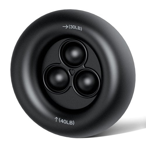 FitBeast Grip Strength Trainer, Dual Resistance Grip Ring, Stress Relief Bubbles, Hand and Forearm Strengthener for Rehabilitation and Stress Relief, Black