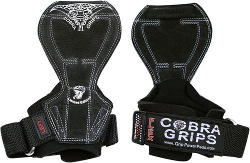 2018 Cobra Grips Flex Model Weight Lifting Gloves Heavy Duty Straps Alternative Power Lifting Hooks for Deadlifts with Padded Wrist Wrap Support Bodybuilding