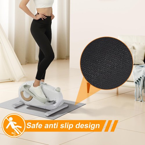 Ellipse Machine Non-Slip Mat Suitable for Under Desk Elliptical Peddler Mini Cycles Mini Elliptical Exercise Bikes and Ellipse Leg Exerciser Machine for Seniors Home Sports Mat