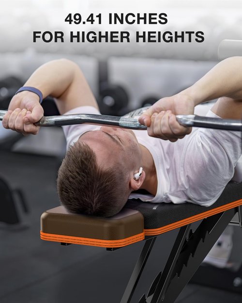 Lusper Multi-Functional FID Weight Bench, Roman Chair, Workout Bench, Sit Up Bench for Hyper Back Extension and Full Body Workout (800lb Black)