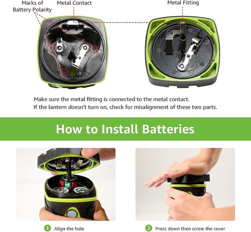 Lepro Bundle - 1000LM Battery Powered LED Camping Lantern & 2 Packs 230°COB Wide Beam & Adjustable Spotlight, Waterproof Headlamp