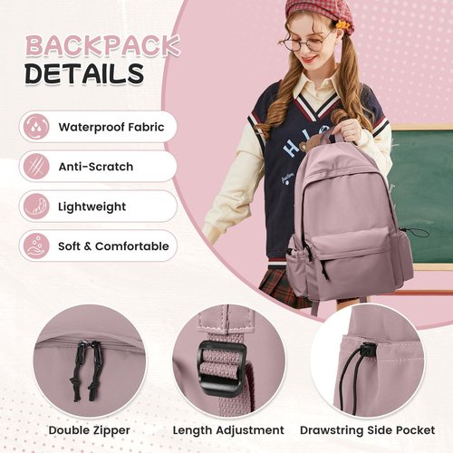 Purple Lightweight Gym Backpack for Women Men, Waterproof Sports Lightweight Travel Backpack Dance Casual Daypack Gym Bag