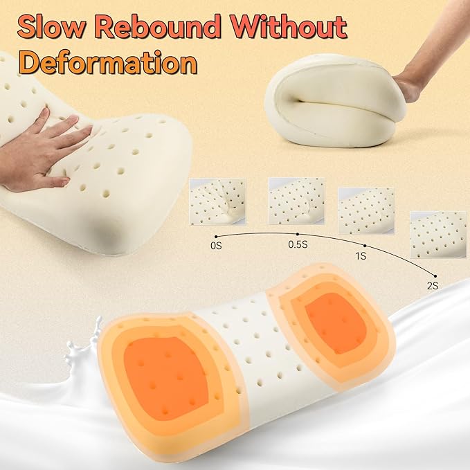 HIKEMAN Camping Memory Foam Pillow - Ultralight Washable Camping Essentials Backpacking Travel Pillow for Outdoor Camp, Sport, Airplanes, Hiking(Lemon Yellow)