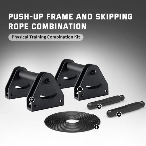 Leikefitness Push-up Stand + a pair of rope skipping. Pushup Bars Non-Slip Base Exercise Home Workout Equipment. Push Up Bar Non-Slip Base Pushup Handles Fitness Push Up Bars for Men & Women with One Pair Of Rope Skipping