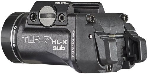 Streamlight 69505 TLR-7 HL-X sub USB 1000-Lumen Rechargeable Rail-Mounted Weapon Light Designed Exclusively for Select 1913 Short Railed Subcompact Models, Includes Mounting Kit with Keys, Black