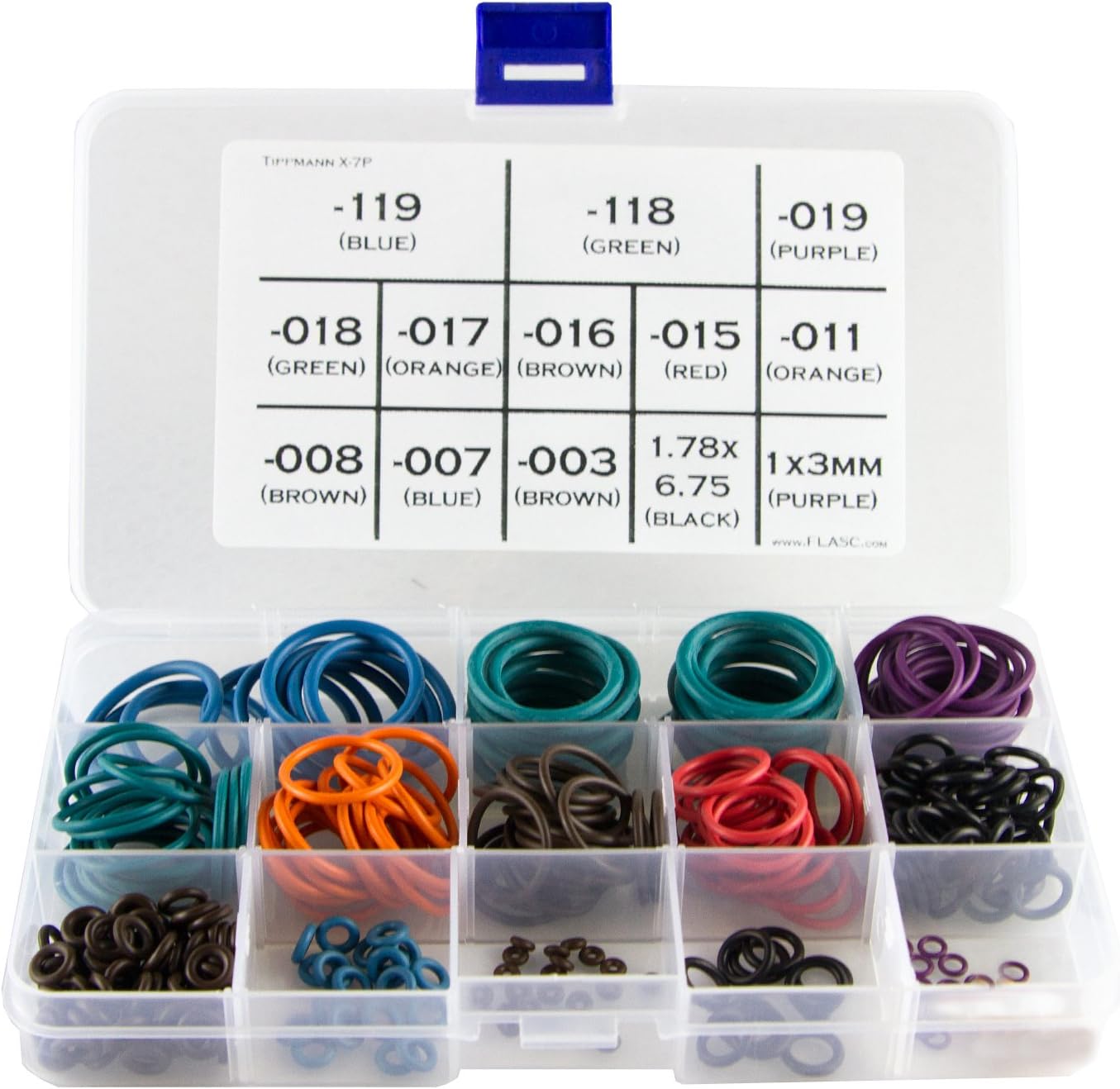Tippmann X7 Phenom Deluxe Color o-Ring kit W/ 300+ orings