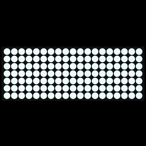 LiteMark Reflective Red 0.5 Inch Dot Sticker Decals for Helmets, Bicycles, Bike - Pack of 133 Pcs