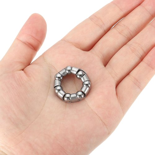 PATIKIL Bike Ball Crank Bearing 25mm x 7 Balls, 4 Pack Stainless Steel Bicycle Bearings Replacement Bike Parts Repair Accessories for Bike Front Rear, Silver