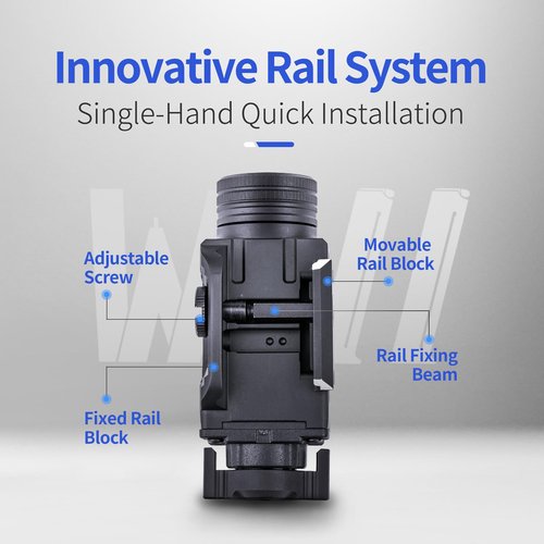NEXTORCH WL11 650 Lumen Ambidextrous Rechargeable Weapon Light with Momentary and Constant-on for Compact and Full-Size Pistols