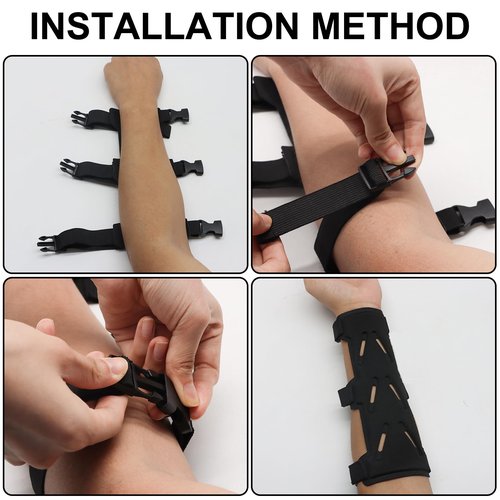 Archery Arm Guard, Adjustable Bow Armguard, Archery Bracer, Archery Forearm Protector, Archery Arm Guard for Unisex, Arm Guard for Archer Hunter Fits Youth & Adults
