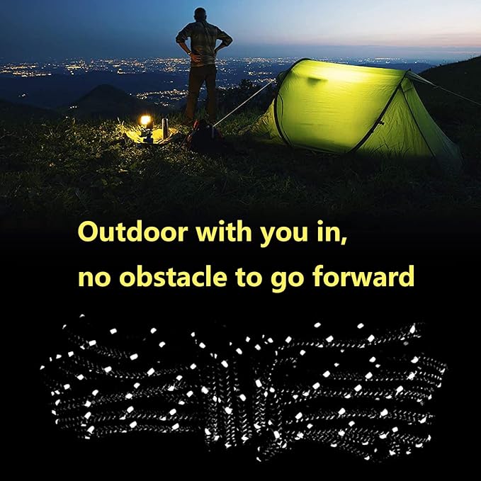 6 Pack 4mm Outdoor Guy Lines Tent Cords Reflective Canopy Wind Rope Lightweight Camping Rope with Aluminum Guylines Adjuster for Tent Tarp, Canopy Shelter, Camping, Hiking,red (Color)