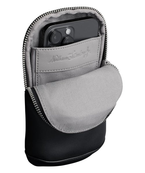 STANLEY Cross Bottle Essentials Case Max | Phone, Wallet, Keys Holder for Water Bottle | Faux Leather Accessory Pouch for Carry All Strap | Tumbler Cup Accessories | BPA-Free | Black