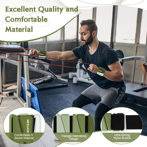 Wrist Weights for Women, Set of 2 Adjustable Ankle Weights Wearable Arm and Leg Wrist Weights for Walking Yoga Pilates Running Dance Gym 1Lb Each (Gradient Green)