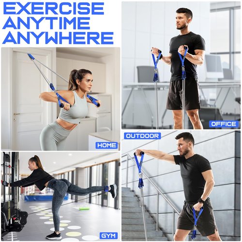 WALITO 150LBS Resistance Bands and 4.9FT Yoga Bands, Exercise Bands for Women and Men, Workout Bands for Physical Therapy, Stretch, Recovery, Pilates, Rehab, Strength Training and Home Gym…