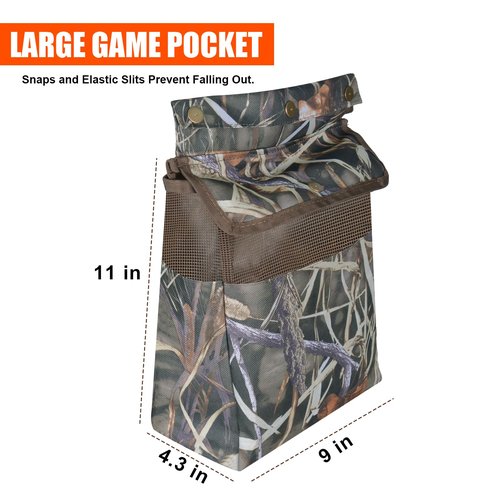 Dove Hunting Belt - AYAMAYA Adjustable Dove Belts with Detachable Game Pouch, Shell Bags, Water Bottle Carrier, Shotgun Shell Pouch for Bird Hunting, Squirrel, Duck Hunting Bag Gear