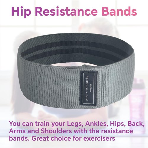 Mozziibazy Fabric Resistance Bands for Working Out, 3 Levels Exercise Bands Non-Slip Workout Bands for Women and Men for Legs Butt at Home Fitness Yoga Pilates
