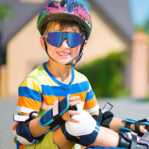 MARIDA Kids Baseball Sunglasses for Youth 8-12, Polarized Youth Sunglasses Cycling Running Climbing Baseball Softball