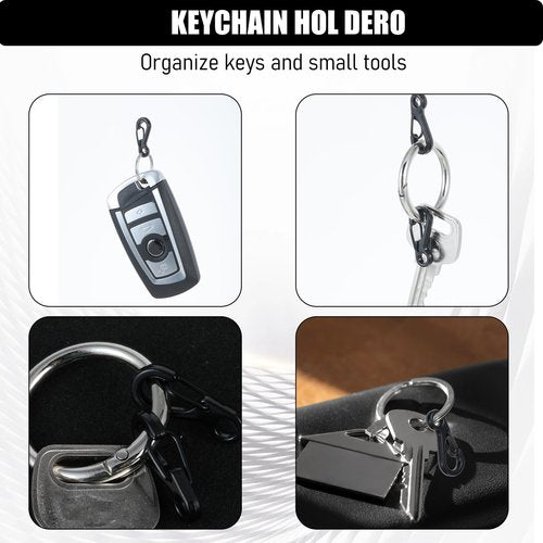 36Pcs Mini Carabiner Clip 1 Inch Small Carabiner Clips Metal Tiny Spring Snap Hook Quick Release Carabiner Keychain Clip for Camera Strap Backpack Keychains Accessories