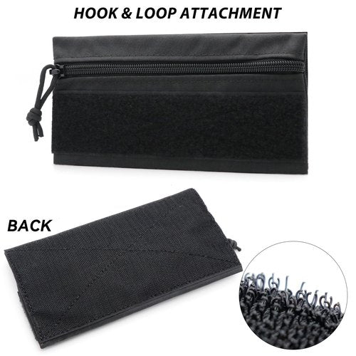 Qavctw 3 Pcs Tactical Admin Pouch Bag with Hook and Loop Tool Storage Bag Snack Pouch Candy Bag Hanging Pouches Backpack Accessory Pouch