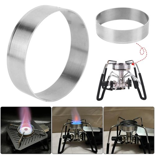 Windproof Ring for Soto 310 Spider Stoves, Stainless Steel Heat Wind Shielding Ring Flame from Wind Interference Ideal for Outdoor Cooking