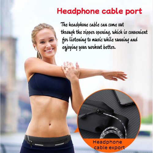 YITORMAN Running belts for women & Men,Slim running belt, Running belt for phone,phone pouch belt for walking,working,Travel Money Belt Running Gear Accessories Fits ALL Phones (Black)