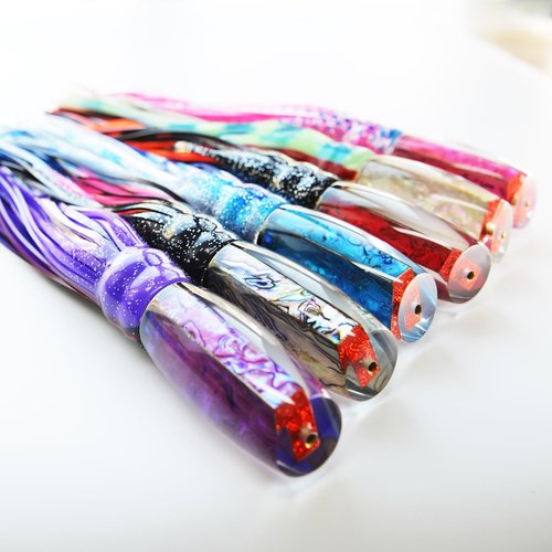 Deep Sea Fishing Trolling Lure for Marlin Tuna Mahi Wahoo Sailfish Saltwater Hard Lures Big Game Resin Lure for Trolling Fishing