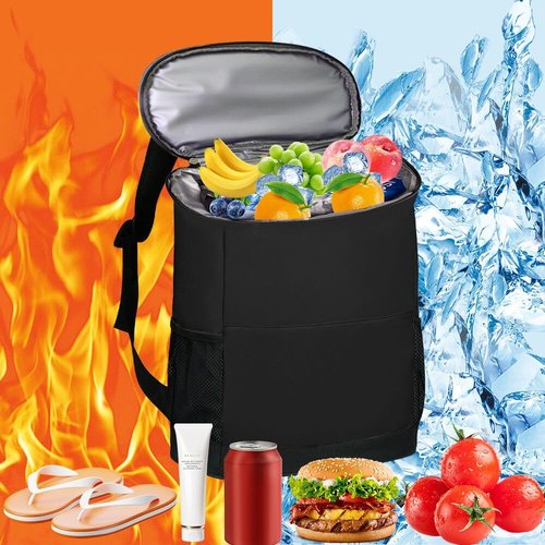 IYARKAI® Insulated Cooler Backpack, Backpack Cooler, 20 Can Backpack Cooler Leak Proof, Insulated Soft Cooler Bag, Lightweight, Cold-Weather Duffel Bag for Beach, Camping, Outdoor Activities