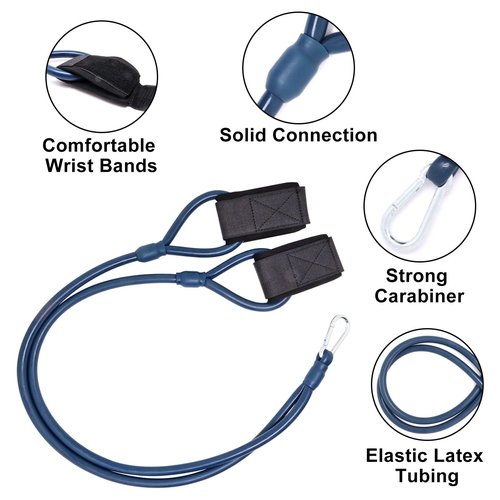 BUXIMN Resistance Bands for Baseball Pitchers,Improve Arm Strength & Pitching Training, Exercise Bands for Baseball Training, Arm Strength Exercise (Blue, 50lbs)