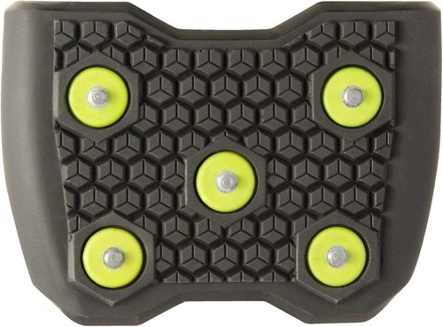 Korkers Ice Commuter Ice Cleats - Minimal and Lightweight - 11 Replaceable Steel Spikes - Black/Green