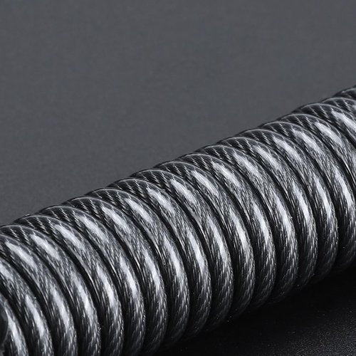 HOUSON Helmet Lock 150cm, Bike Cable Lock Number Code Bike Lock Stroller Lock, Bicycle Lock, Snowboard Lock Bicycle Helmet with 4-Digit Code for Motorcycle Helmet, Bicycle Helmet, Stroller