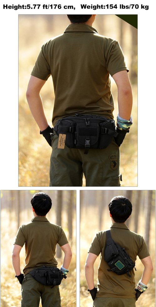ArcEnCiel Tactical Fanny Pack for Men Waist Bag
