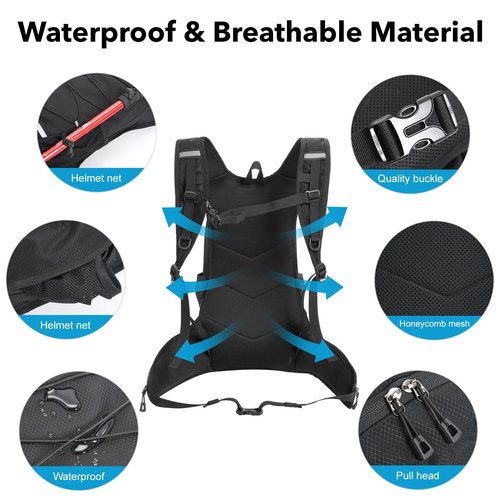 Hydration Backpack 18L with 2L Water Bladder Large Capacity & Lightweight Water Pack Backpack for Hiking,Cycling,Running
