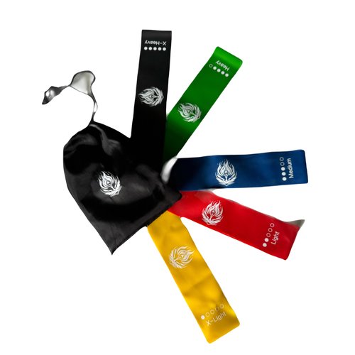 Generic EnduraBand Resistance Workout Bands for Exercise, Set of 5 with Portable Bag